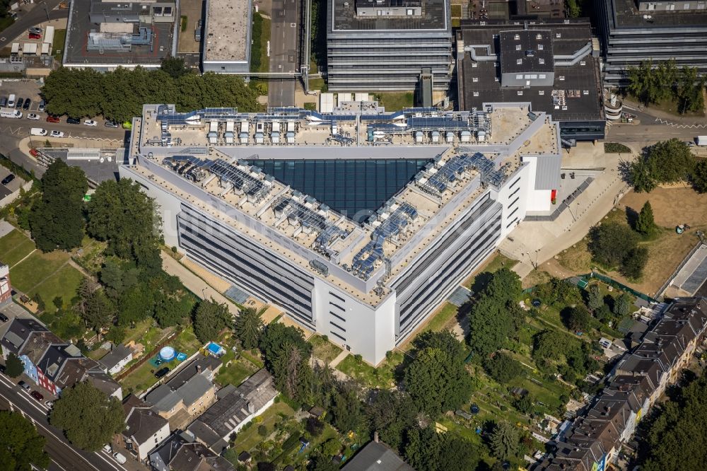 Luftbild Düsseldorf - Baustelle zum Neubau Innovationszentrum für Klebstofftechnologien in Düsseldorf im Bundesland Nordrhein-Westfalen, Deutschland