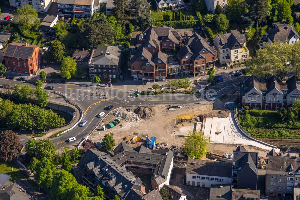 Luftbild Wetter (Ruhr) - Baustelle zum Neubau der Kaiserstraße - Straßenführung in Wetter (Ruhr) im Bundesland Nordrhein-Westfalen, Deutschland