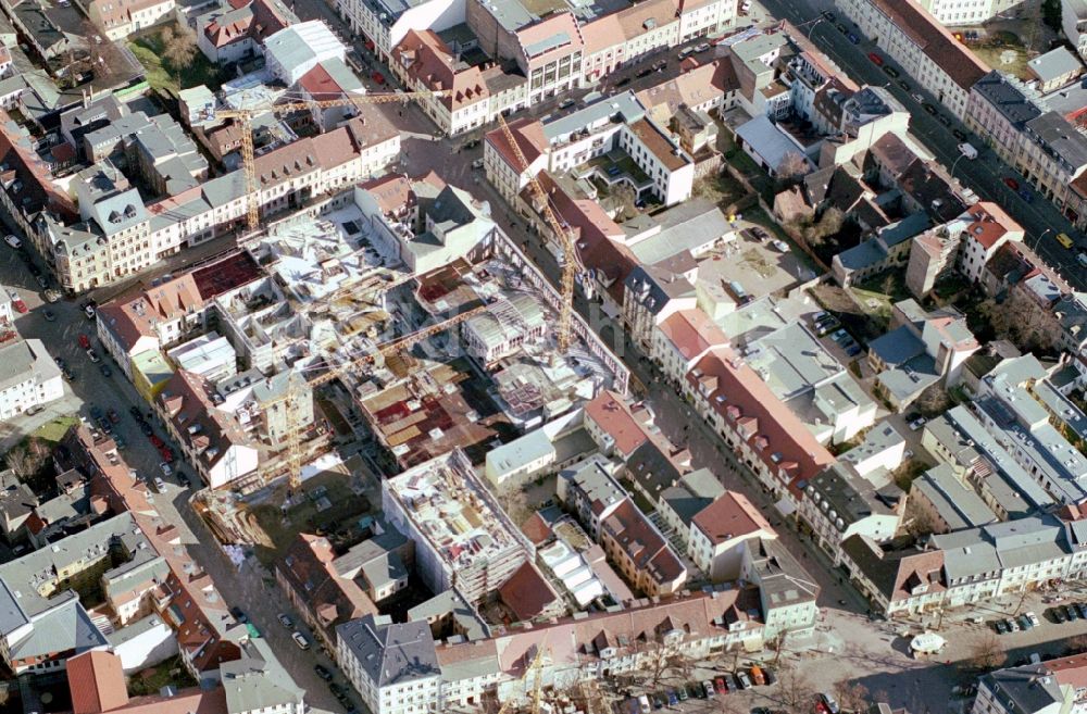 Potsdam von oben - Baustelle zum Neubau des Kaufhaus- Gebäudes Karstadt Potsdam - Stadtpalais in Potsdam im Bundesland Brandenburg, Deutschland