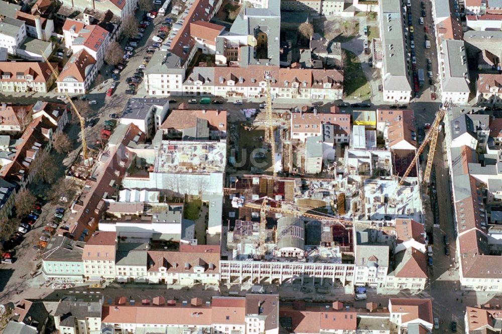 Potsdam von oben - Baustelle zum Neubau des Kaufhaus- Gebäudes Karstadt Potsdam - Stadtpalais in Potsdam im Bundesland Brandenburg, Deutschland