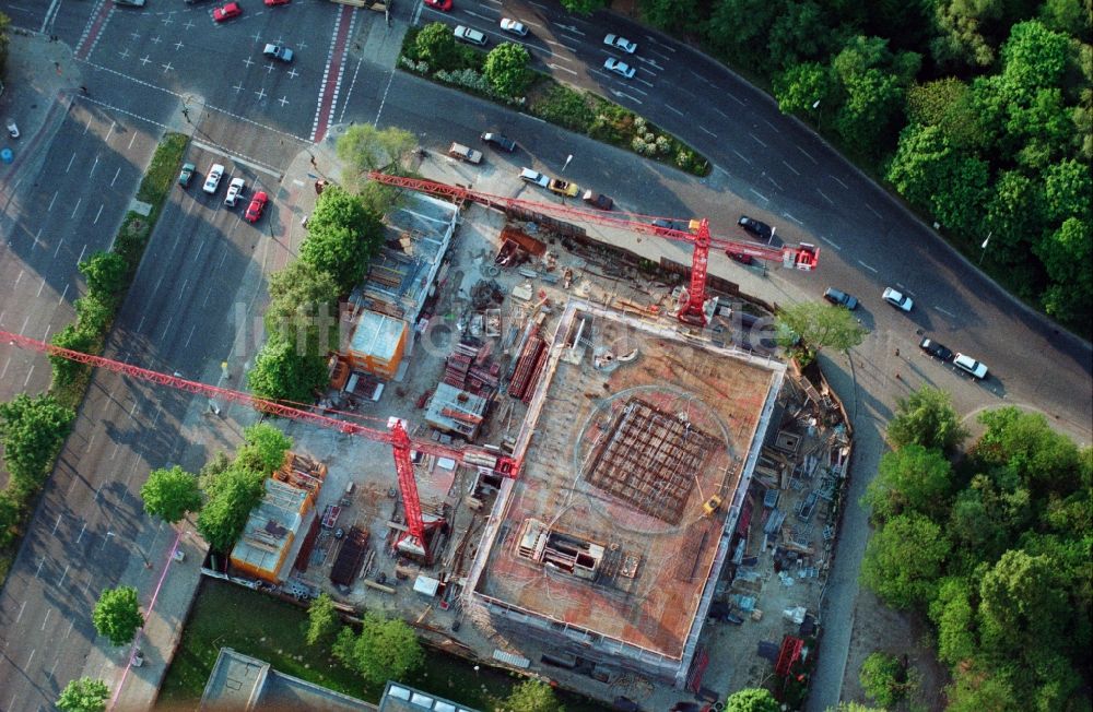 Berlin von oben - Baustelle zum Neubau der Konrad-Adenauer-Stiftung in Berlin Tiergarten