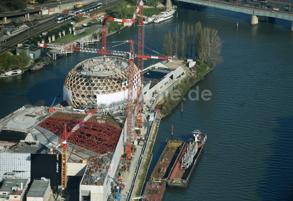 Luftbild Sèvres Sevres - Baustelle zum Neubau des Konzerthauses Le dome de la Cité Musicale in Sèvres Sevres in Ile-de-France, Frankreich