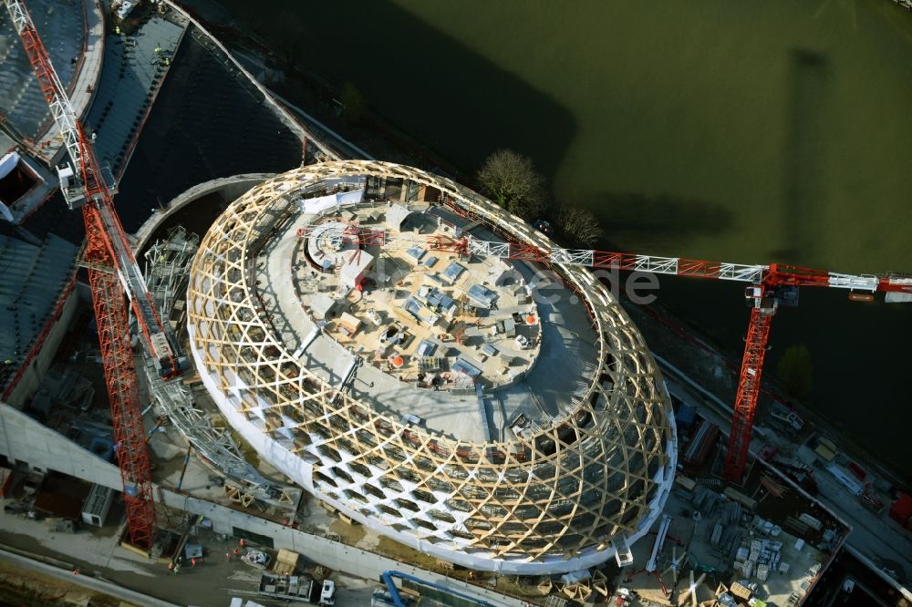 Sèvres Sevres aus der Vogelperspektive: Baustelle zum Neubau des Konzerthauses Le dome de la Cité Musicale in Sèvres Sevres in Ile-de-France, Frankreich