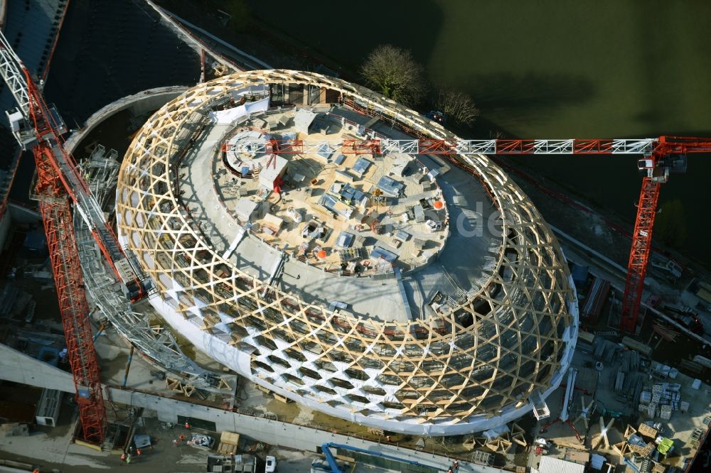 Luftbild Sèvres Sevres - Baustelle zum Neubau des Konzerthauses Le dome de la Cité Musicale in Sèvres Sevres in Ile-de-France, Frankreich