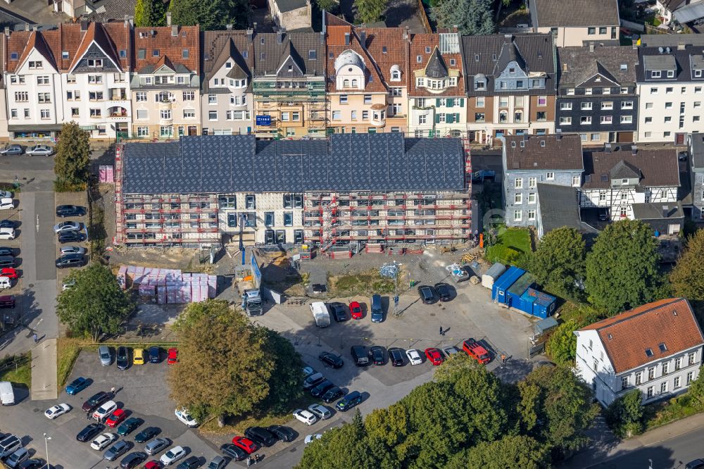 Luftaufnahme Schwelm - Baustelle zum Neubau des Kulturzentrum in Schwelm im Bundesland Nordrhein-Westfalen, Deutschland