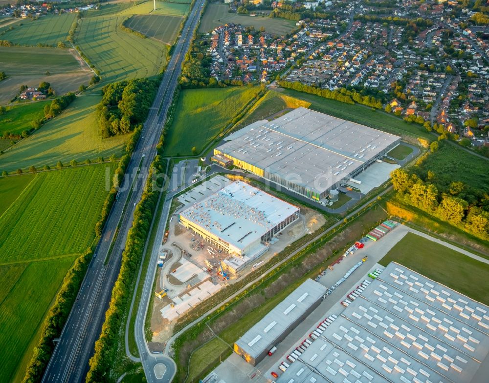 Luftbild Bergkamen - Baustelle zum Neubau Logistikpark der Herbert Heldt KG in Bergkamen im Bundesland Nordrhein-Westfalen, Deutschland