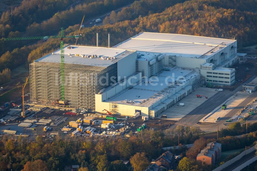 Luftbild Herne - Baustelle zum Neubau eines Logistikzentrums der NORDFROST GmbH & Co. KG in Herne im Bundesland Nordrhein-Westfalen, Deutschland