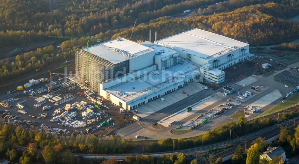 Luftaufnahme Herne - Baustelle zum Neubau eines Logistikzentrums der NORDFROST GmbH & Co. KG in Herne im Bundesland Nordrhein-Westfalen, Deutschland