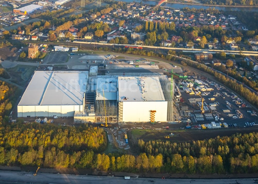 Luftaufnahme Herne - Baustelle zum Neubau eines Logistikzentrums der NORDFROST GmbH & Co. KG in Herne im Bundesland Nordrhein-Westfalen, Deutschland