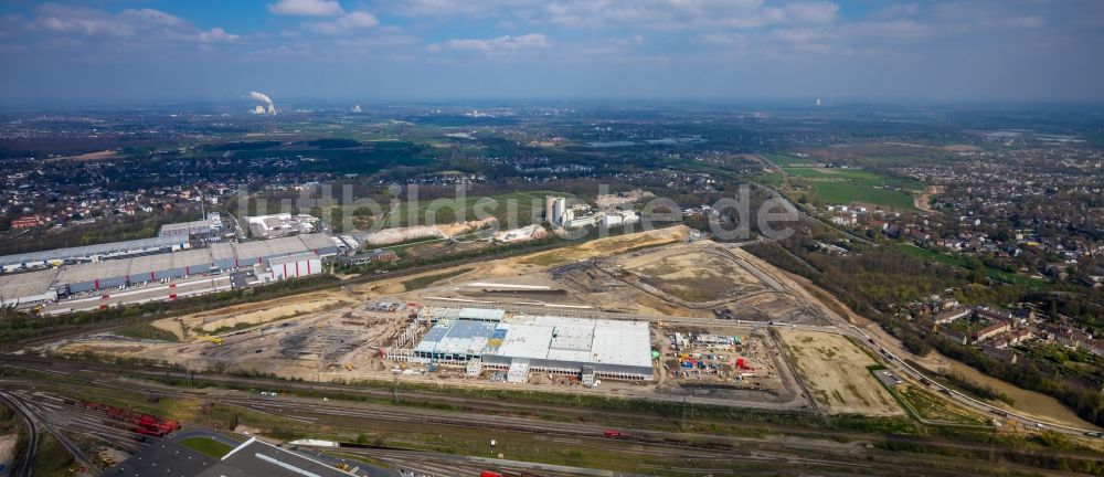 Luftbild Dortmund - Baustelle zum Neubau eines Logistikzentrums der REWE DORTMUND Großhandel eG in Dortmund im Bundesland Nordrhein-Westfalen, Deutschland