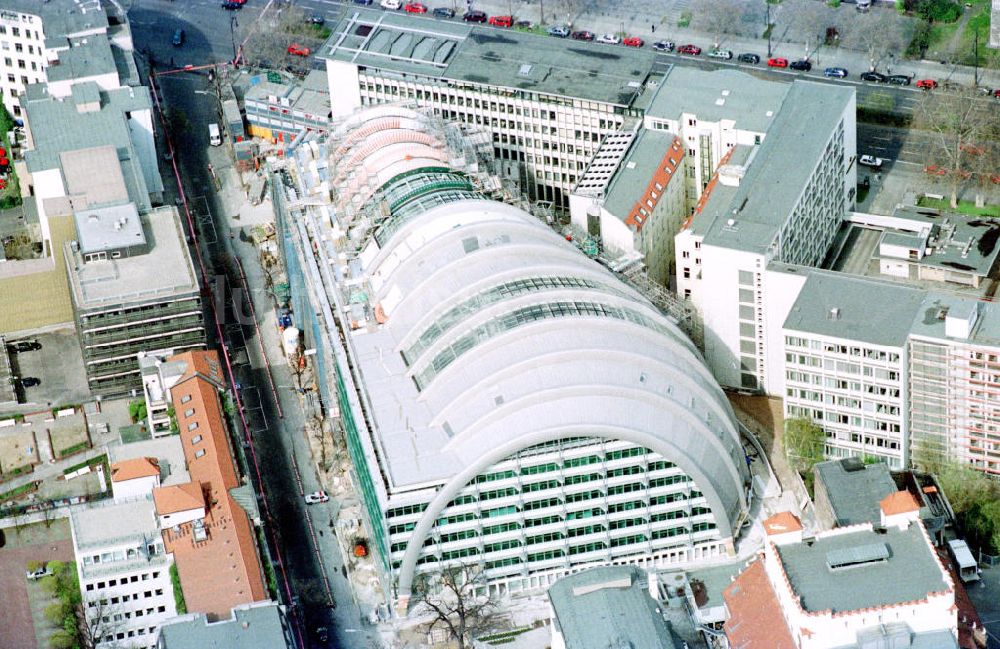 Berlin aus der Vogelperspektive: Baustelle zum Neubau des Ludwig-Erhard-Haus (LEH) in Berlin-Charlottenburg durch die Firmen KRUPP und MAX BÖGL