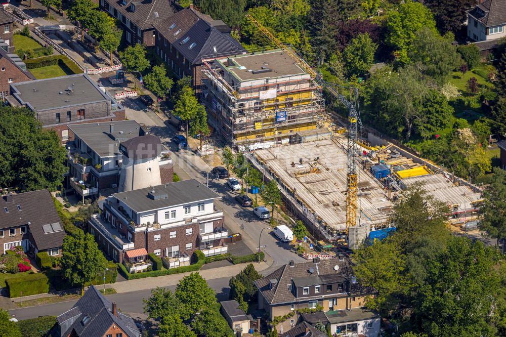 Luftbild Bottrop - Baustelle zum Neubau An Luggesmühle Ecke Sterkrader Straße in Bottrop im Bundesland Nordrhein-Westfalen, Deutschland