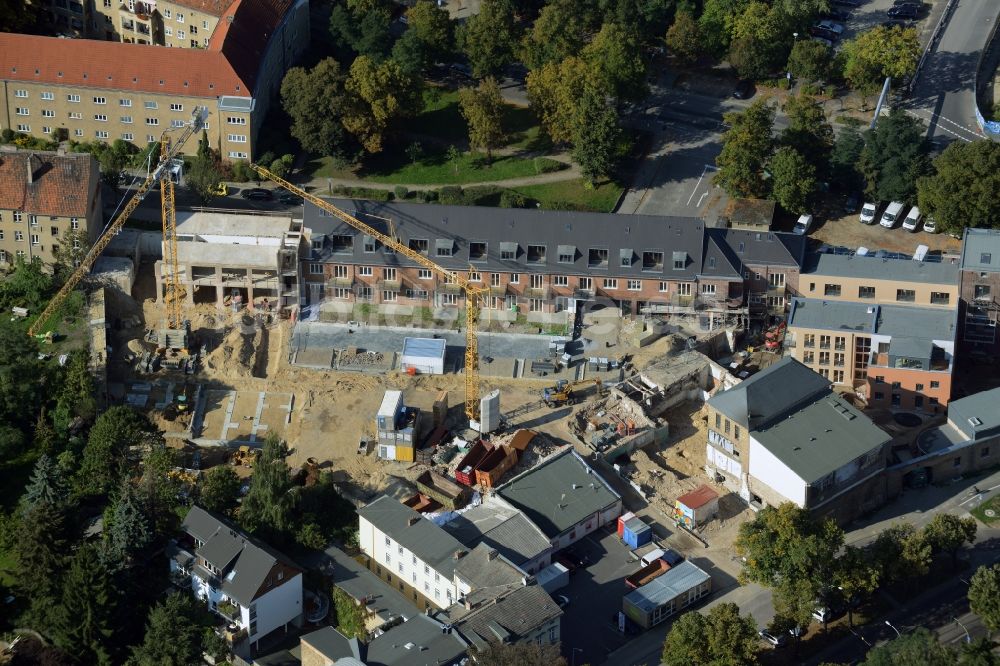 Luftaufnahme Potsdam - Baustelle zum Neubau LUME ACHT - Wohnen im Einsteinhof in Potsdam im Bundesland Brandenburg