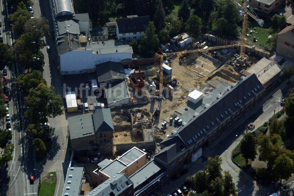 Luftbild Potsdam - Baustelle zum Neubau LUME ACHT - Wohnen im Einsteinhof in Potsdam im Bundesland Brandenburg