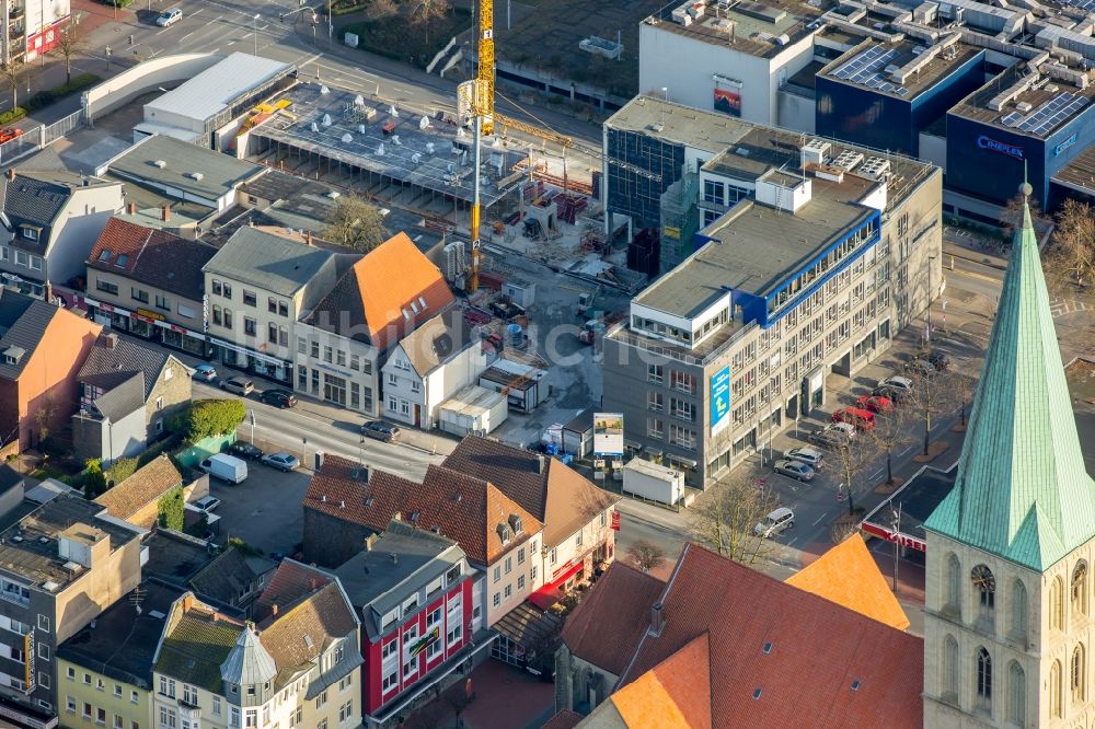 Luftbild Hamm - Baustelle zum Neubau Medienhaus Hamm der Westfälischer Anzeiger im Ortsteil Hamm-Heessen in Hamm im Bundesland Nordrhein-Westfalen