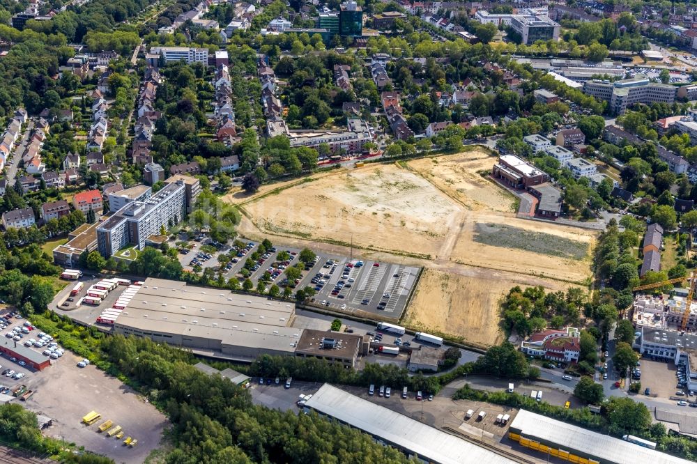 Luftbild Dortmund - Baustelle zum Neubau Mehrfamilienhaus in Dortmund im Bundesland Nordrhein-Westfalen, Deutschland