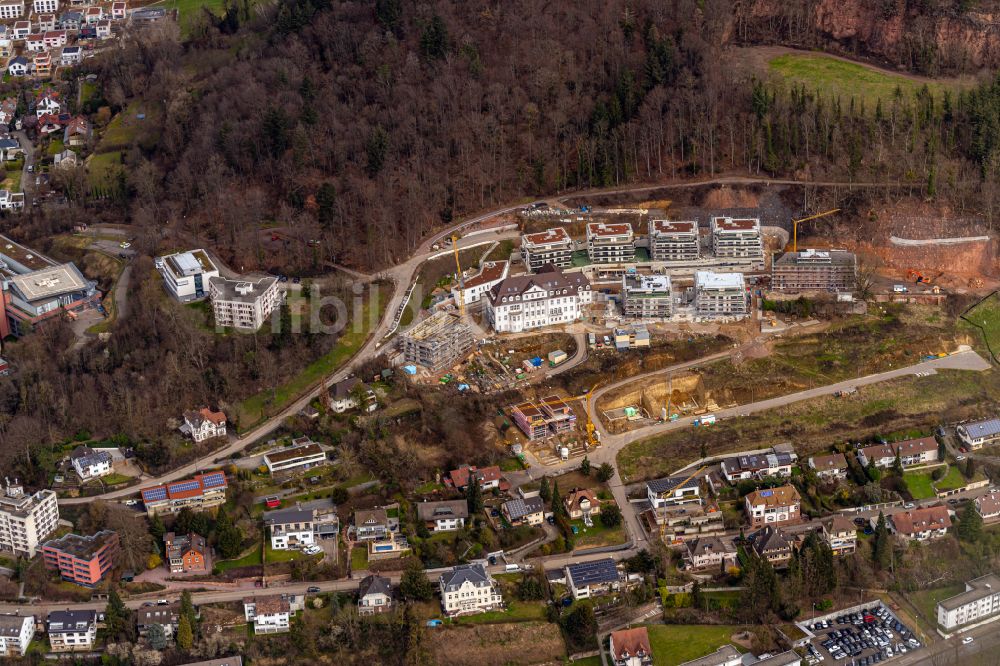 Lahr/Schwarzwald aus der Vogelperspektive: Baustelle zum Neubau einer Mehrfamilienhaus-Wohnanlage an der Altvaterstraße in Lahr/Schwarzwald im Bundesland Baden-Württemberg, Deutschland