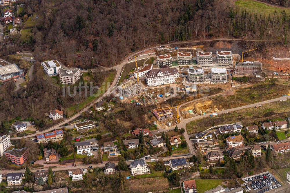 Lahr/Schwarzwald aus der Vogelperspektive: Baustelle zum Neubau einer Mehrfamilienhaus-Wohnanlage an der Altvaterstraße in Lahr/Schwarzwald im Bundesland Baden-Württemberg, Deutschland