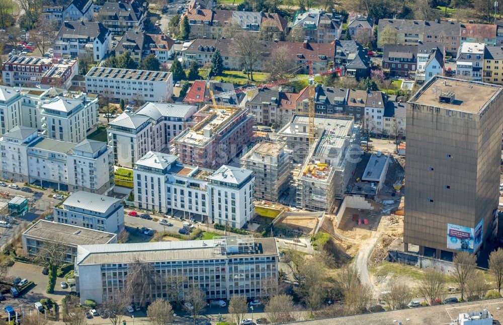 Luftbild Dortmund - Baustelle zum Neubau einer Mehrfamilienhaus-Wohnanlage an der Benno-Jacob-Straße und Märkische Straße in Dortmund im Bundesland Nordrhein-Westfalen