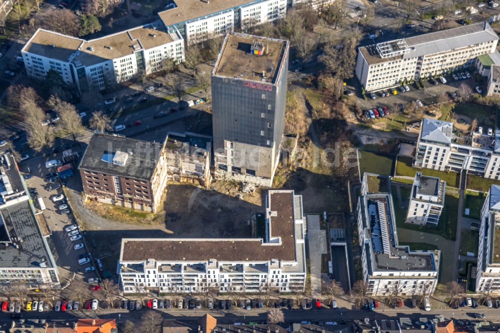 Luftbild Dortmund - Baustelle zum Neubau einer Mehrfamilienhaus-Wohnanlage an der Benno-Jacob-Straße und Märkische Straße in Dortmund im Bundesland Nordrhein-Westfalen