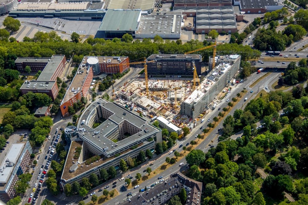 Luftbild Dortmund - Baustelle zum Neubau einer Mehrfamilienhaus-Wohnanlage Berswordt-Quartier in Dortmund im Bundesland Nordrhein-Westfalen, Deutschland