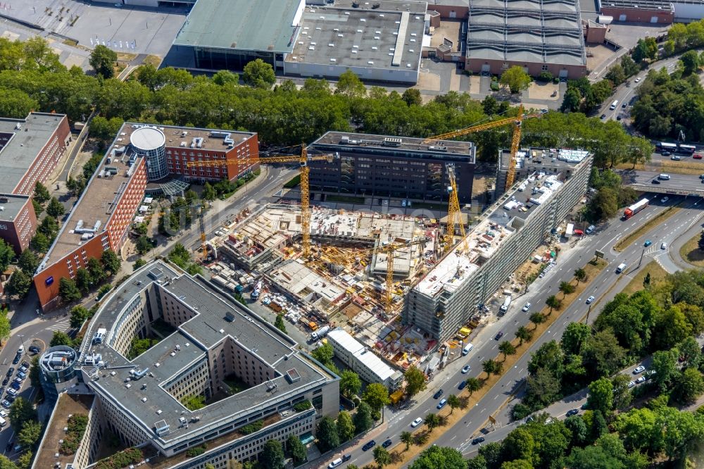 Luftaufnahme Dortmund - Baustelle zum Neubau einer Mehrfamilienhaus-Wohnanlage Berswordt-Quartier in Dortmund im Bundesland Nordrhein-Westfalen, Deutschland