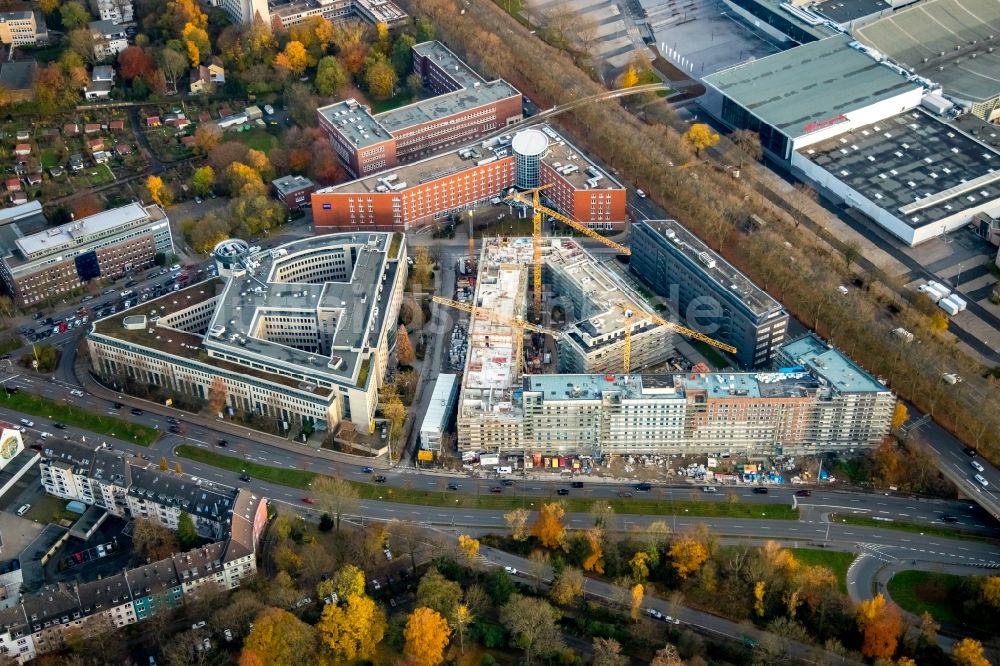 Luftbild Dortmund - Baustelle zum Neubau einer Mehrfamilienhaus-Wohnanlage Berswordt-Quartier in Dortmund im Bundesland Nordrhein-Westfalen, Deutschland