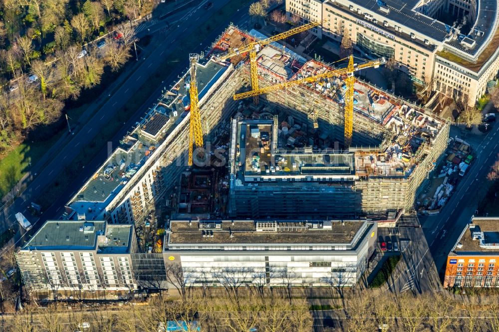 Dortmund aus der Vogelperspektive: Baustelle zum Neubau einer Mehrfamilienhaus-Wohnanlage Berswordt-Quartier in Dortmund im Bundesland Nordrhein-Westfalen, Deutschland