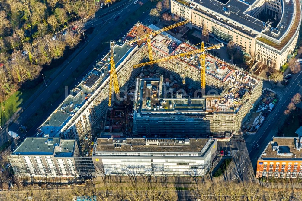 Luftbild Dortmund - Baustelle zum Neubau einer Mehrfamilienhaus-Wohnanlage Berswordt-Quartier in Dortmund im Bundesland Nordrhein-Westfalen, Deutschland