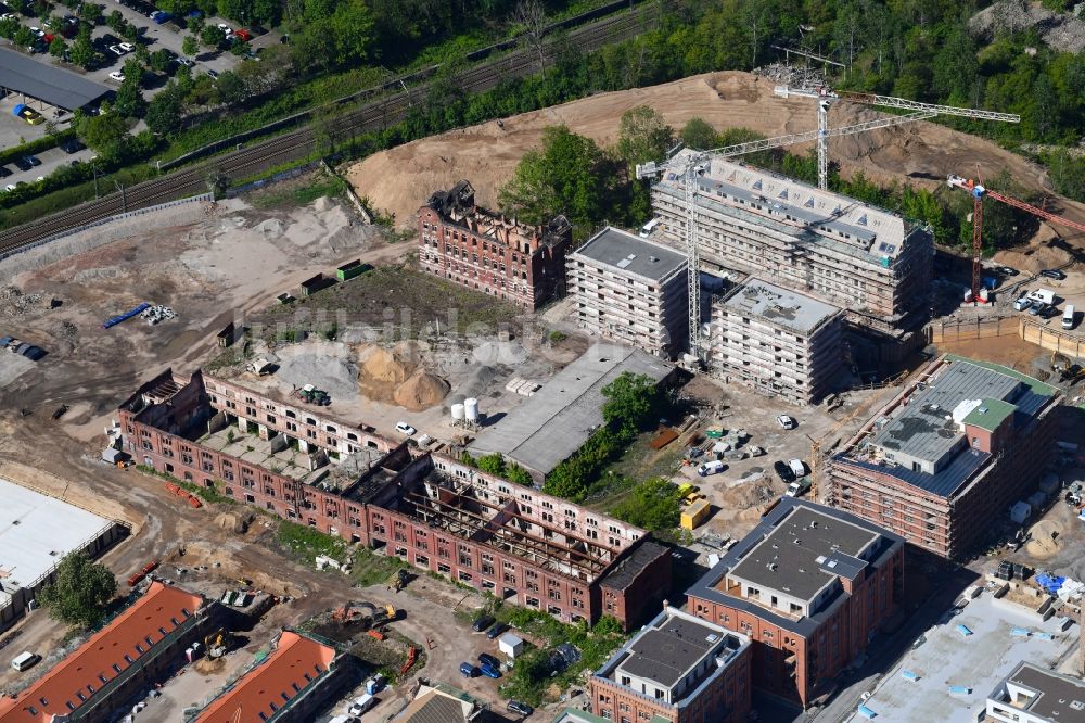 Leipzig Aus Der Vogelperspektive: Baustelle Zum Neubau Einer ...