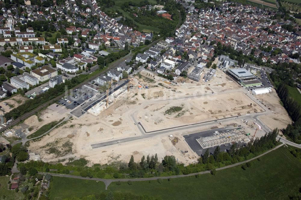 Luftbild Wiesbaden - Baustelle zum Neubau einer Mehrfamilienhaus-Wohnanlage Erbenheim Süd in Wiesbaden im Bundesland Hessen, Deutschland