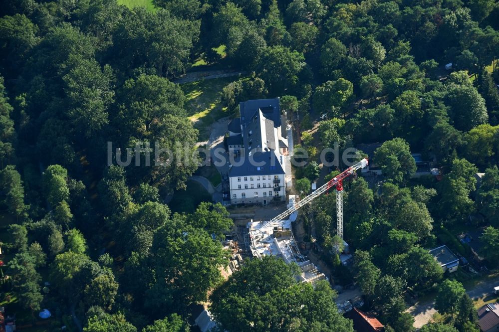 Luftaufnahme Berlin - Baustelle zum Neubau einer Mehrfamilienhaus-Wohnanlage Fortunaallee im Ortsteil Kaulsdorf in Berlin, Deutschland