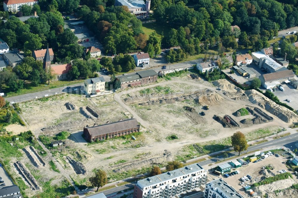 Luftbild Berlin - Baustelle zum Neubau einer ...