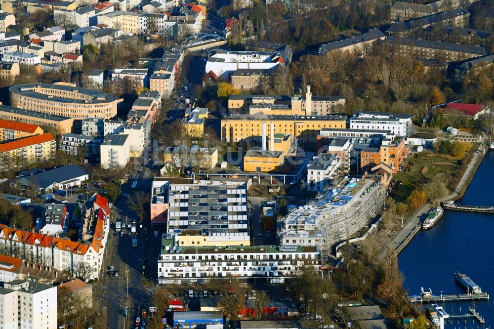 Luftbild Potsdam - Baustelle zum Neubau einer Mehrfamilienhaus-Wohnanlage Havelwelle an der Zeppelinstraße im Ortsteil Westliche Vorstadt in Potsdam im Bundesland Brandenburg, Deutschland