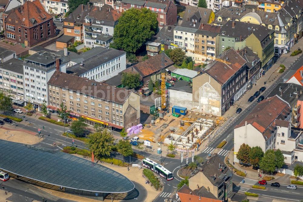 Luftaufnahme Herne - Baustelle zum Neubau einer Mehrfamilienhaus-Wohnanlage K111 Herne im Bundesland Nordrhein-Westfalen, Deutschland