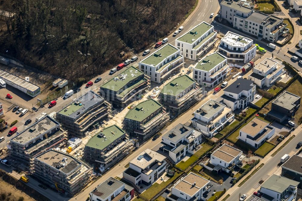 Luftaufnahme Dortmund - Baustelle zum Neubau einer Mehrfamilienhaus-Wohnanlage an der Kohlensiepenstraße in Dortmund im Bundesland Nordrhein-Westfalen, Deutschland