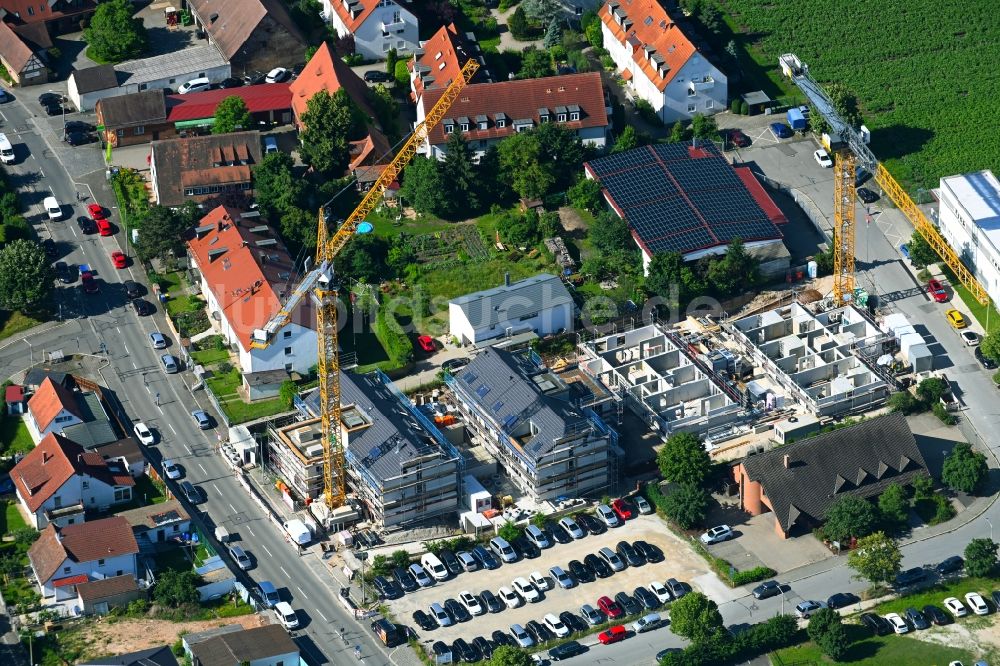 Luftbild Nürnberg - Baustelle zum Neubau einer Mehrfamilienhaus-Wohnanlage an der Lehrberger Straße in Nürnberg im Bundesland Bayern, Deutschland