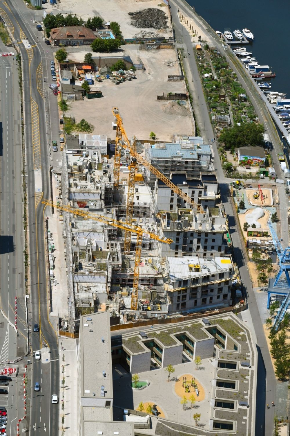 Luftaufnahme Offenbach Am Main Baustelle Zum Neubau Einer