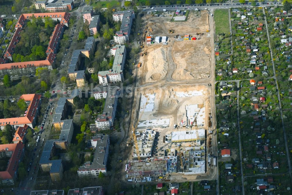 Berlin aus der Vogelperspektive: Baustelle zum Neubau einer Mehrfamilienhaus-Wohnanlage Maximilians Quartier an der Forckenbeckstraße im Ortsteil Wilmersdorf - Schmargendorf in Berlin, Deutschland