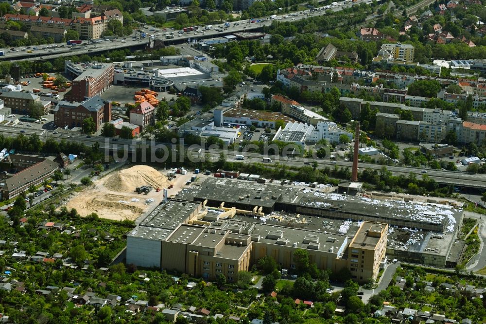 Luftbild Berlin - Baustelle zum Neubau einer Mehrfamilienhaus-Wohnanlage Maximilians Quartier im Ortsteil Schmargendorf in Berlin, Deutschland