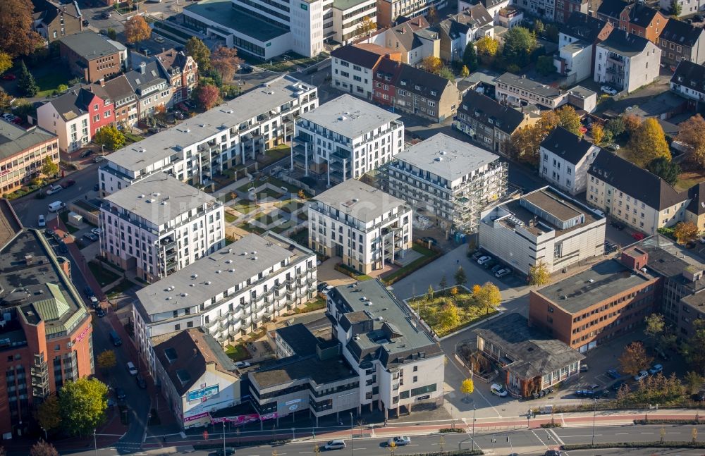 Luftbild Hamm - Baustelle zum Neubau einer Mehrfamilienhaus-Wohnanlage von Museumsquartier in Hamm im Bundesland Nordrhein-Westfalen