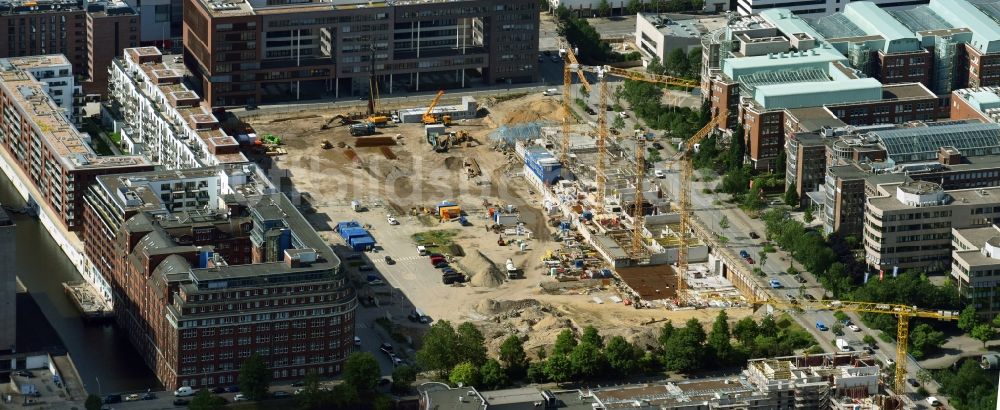 Hamburg von oben - Baustelle zum Neubau einer Mehrfamilienhaus-Wohnanlage Nagelsweg - Sonninstraße in Hamburg, Deutschland