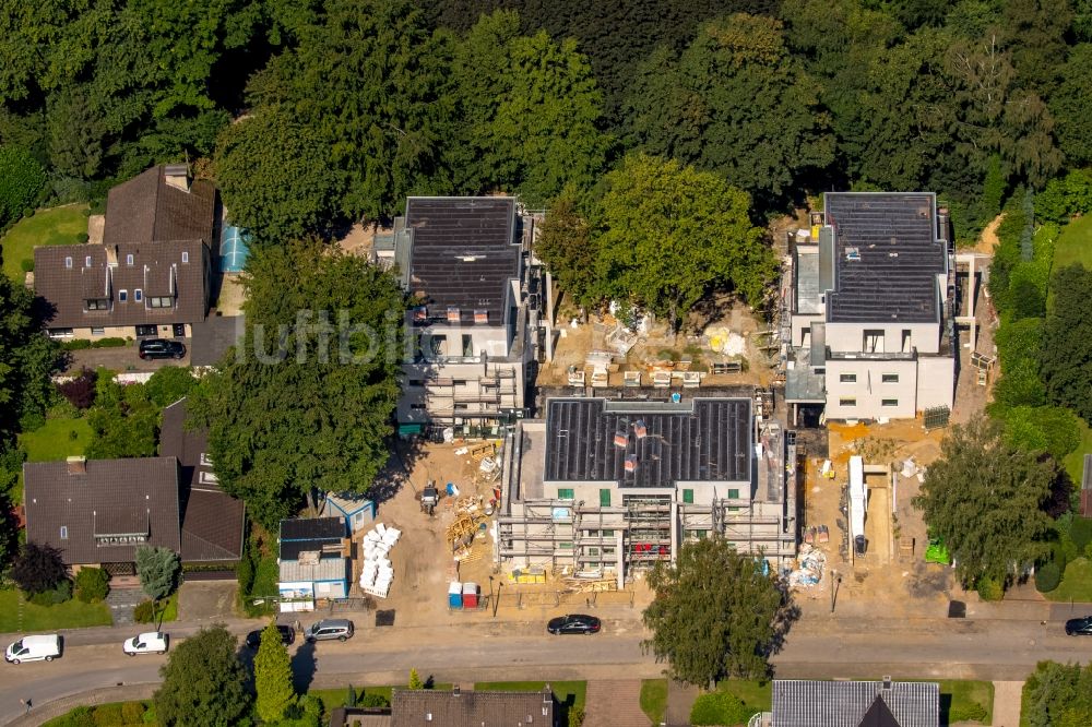 Luftbild Gelsenkirchen - Baustelle zum Neubau einer Mehrfamilienhaus-Wohnanlage Pöppinghausstraße - Cranger Straße in Gelsenkirchen im Bundesland Nordrhein-Westfalen