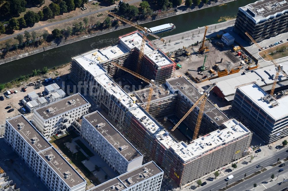 Luftaufnahme Berlin - Baustelle zum Neubau einer Mehrfamilienhaus-Wohnanlage der Richard Ditting GmbH & Co. KG in Berlin, Deutschland