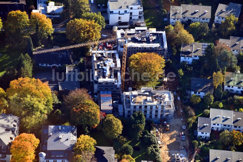 Luftbild Hamburg - Baustelle zum Neubau einer Mehrfamilienhaus-Wohnanlage Trenknerweg im Ortsteil Altona in Hamburg, Deutschland