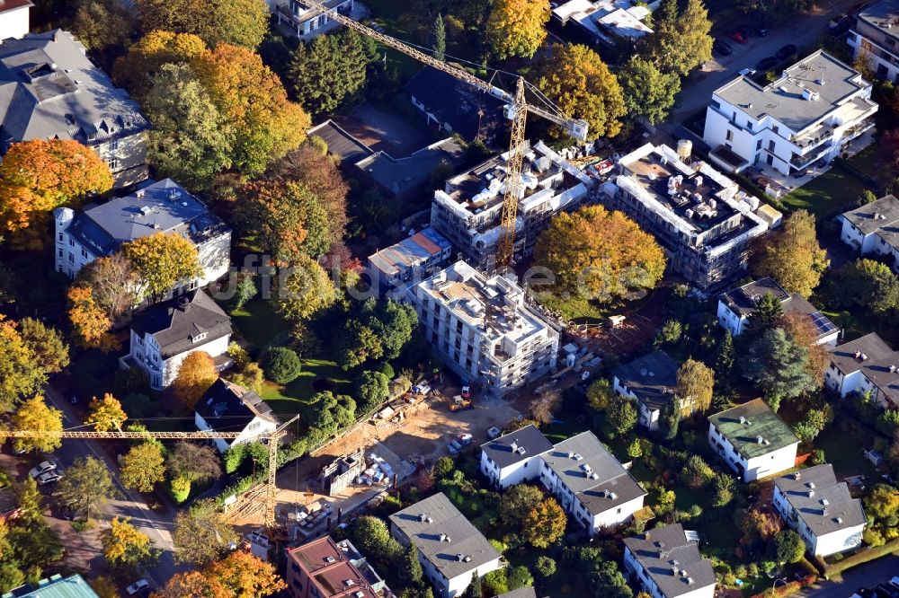 Hamburg von oben - Baustelle zum Neubau einer Mehrfamilienhaus-Wohnanlage Trenknerweg im Ortsteil Altona in Hamburg, Deutschland