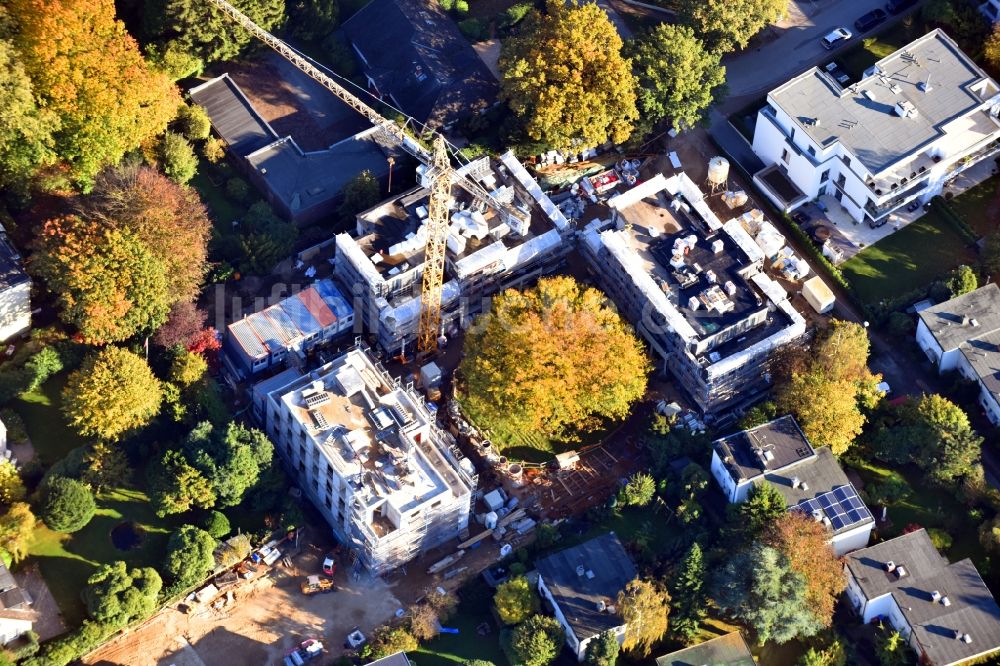 Hamburg von oben - Baustelle zum Neubau einer Mehrfamilienhaus-Wohnanlage Trenknerweg im Ortsteil Altona in Hamburg, Deutschland