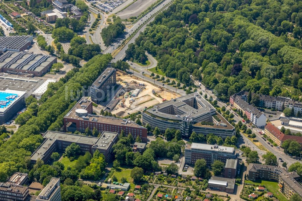 Luftbild Dortmund - Baustelle zum Neubau einer Mehrfamilienhaus-Wohnanlage der Vivawest Wohnen GmbH in Dortmund im Bundesland Nordrhein-Westfalen, Deutschland