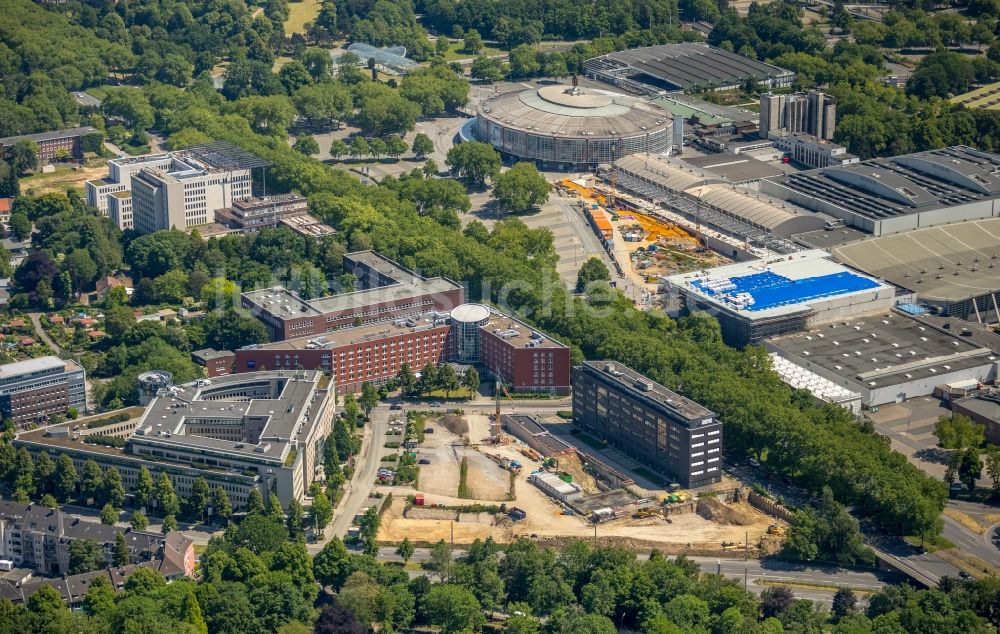 Dortmund von oben - Baustelle zum Neubau einer Mehrfamilienhaus-Wohnanlage der Vivawest Wohnen GmbH in Dortmund im Bundesland Nordrhein-Westfalen, Deutschland