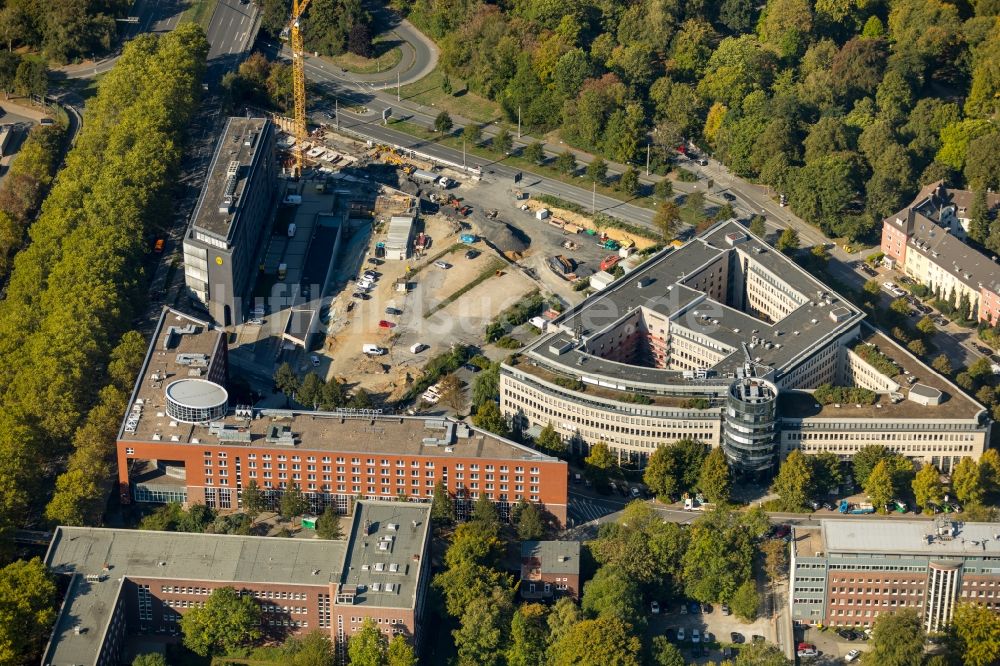 Luftbild Dortmund - Baustelle zum Neubau einer Mehrfamilienhaus-Wohnanlage der Vivawest Wohnen GmbH in Dortmund im Bundesland Nordrhein-Westfalen, Deutschland